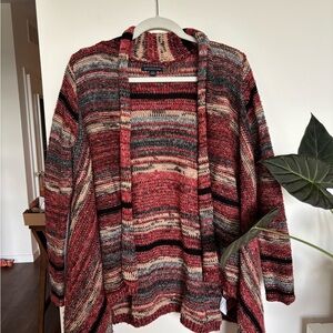 American Eagle Multicolor Striped Cardigan